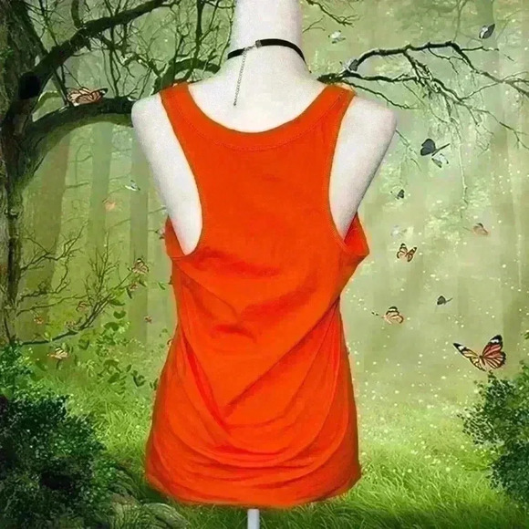 Harley-Davidson Orange Racerback Gem Tank - Picture 8 of 8